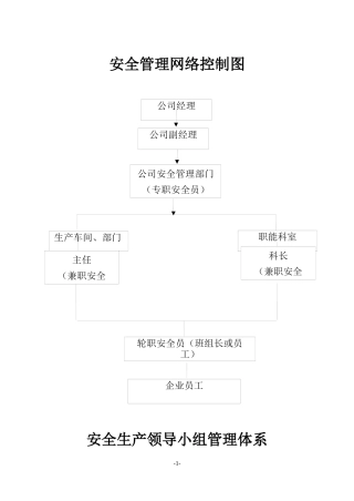 安全管理网络控制图及制度