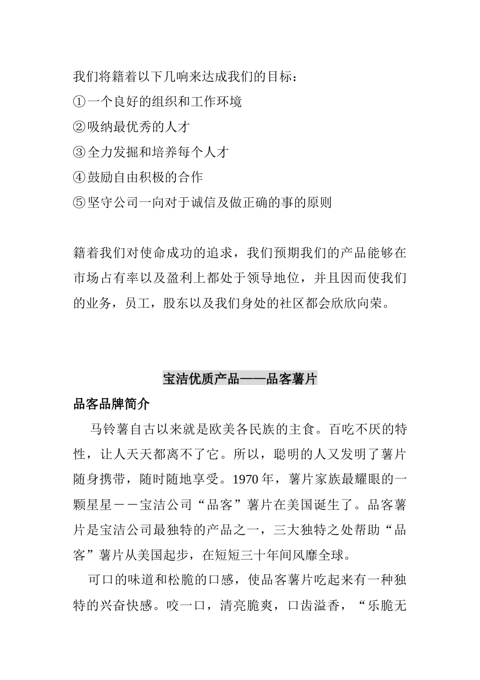 宝洁公司品客食品策划方案_第2页