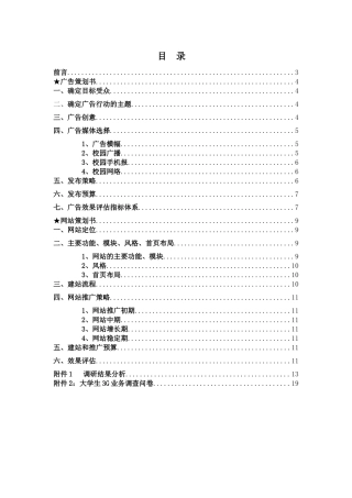 天翼广告策划