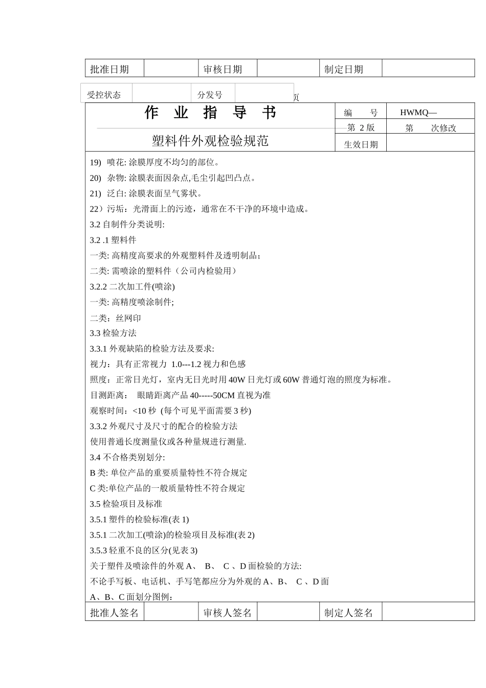 塑料件外观检验规范_第2页