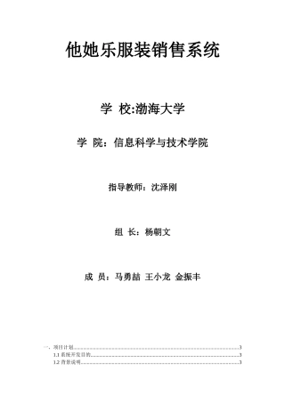 她他乐服装销售系统