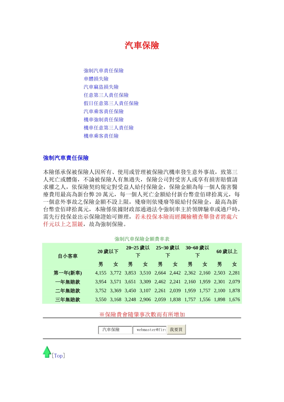 台湾汽车保险简解_第1页