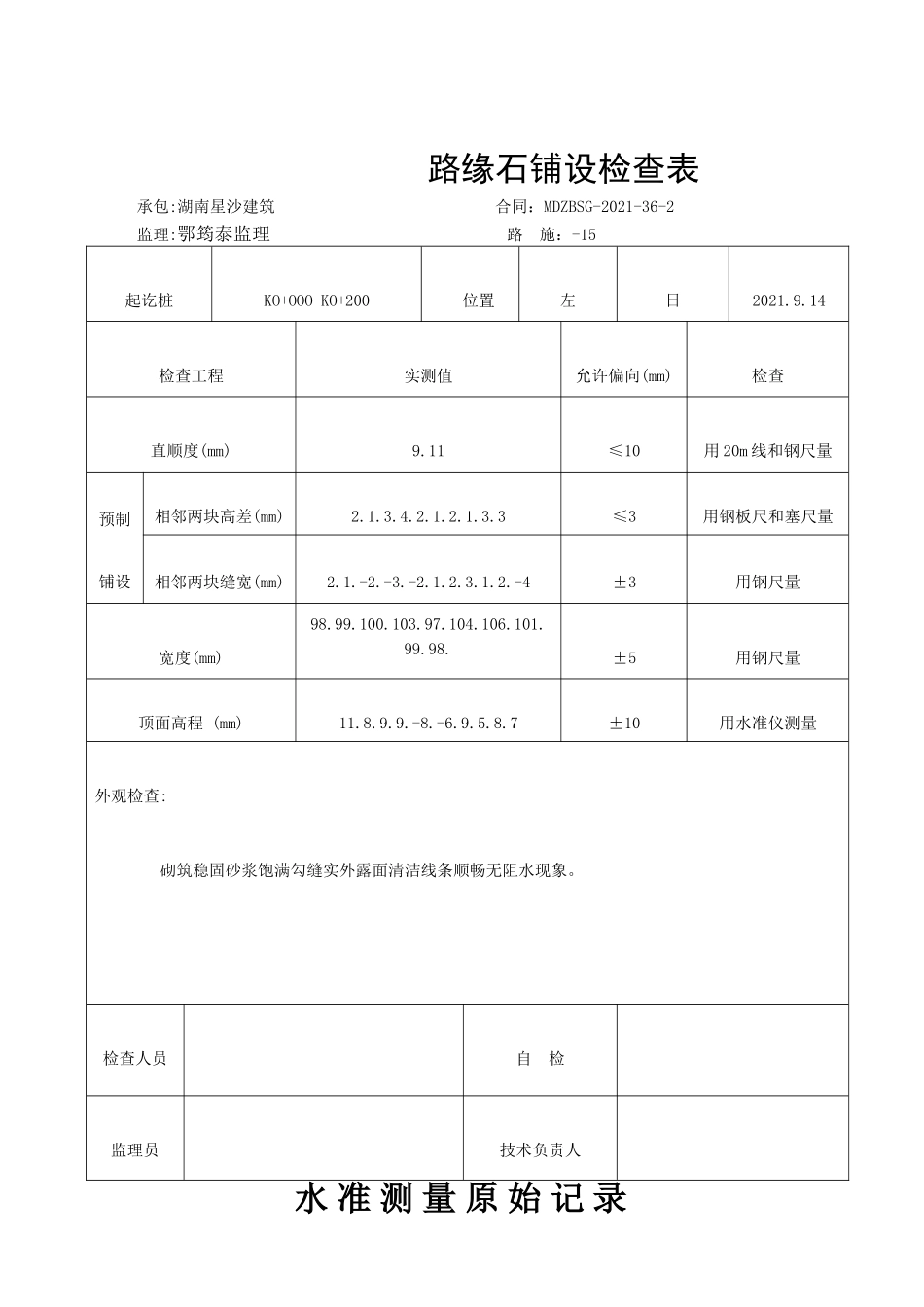 市政路人行道表格_第3页