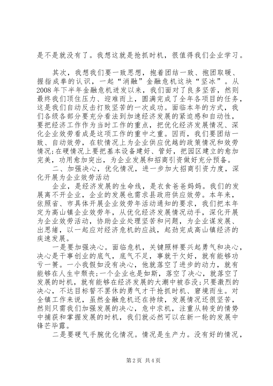 农村经济大会发言_第2页