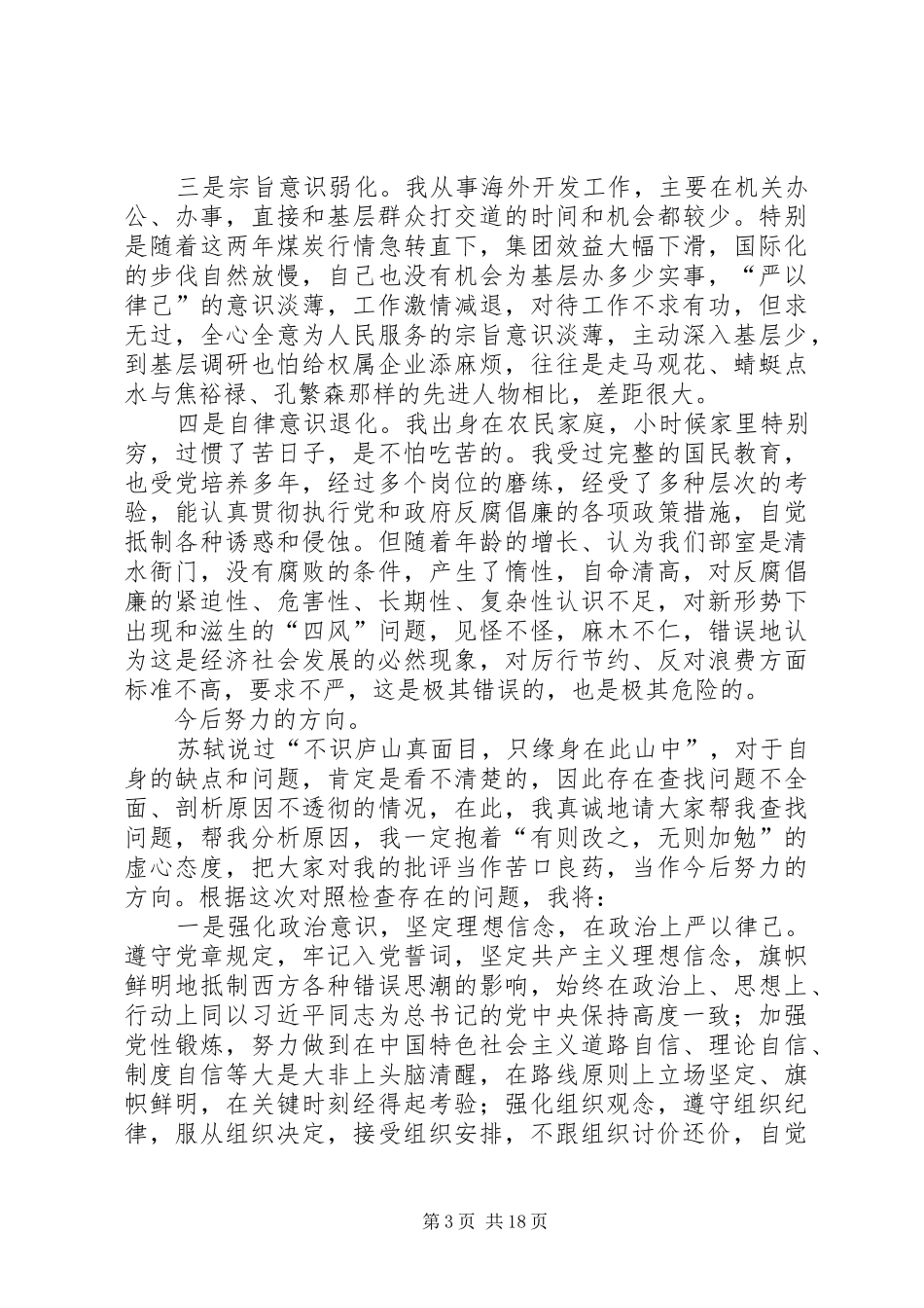 严以律己专题研讨会发言_第3页