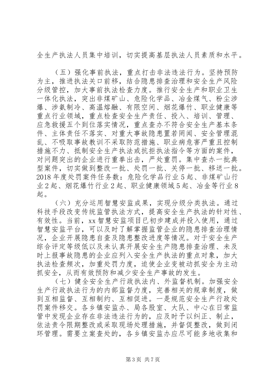 20XX年安监局安全生产执法实施方案_第3页