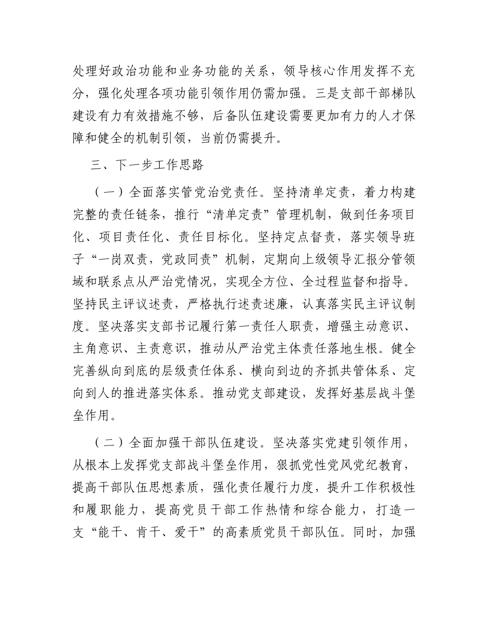 党支部书记履行全面从严治党第一责任人责任情况报告_第3页