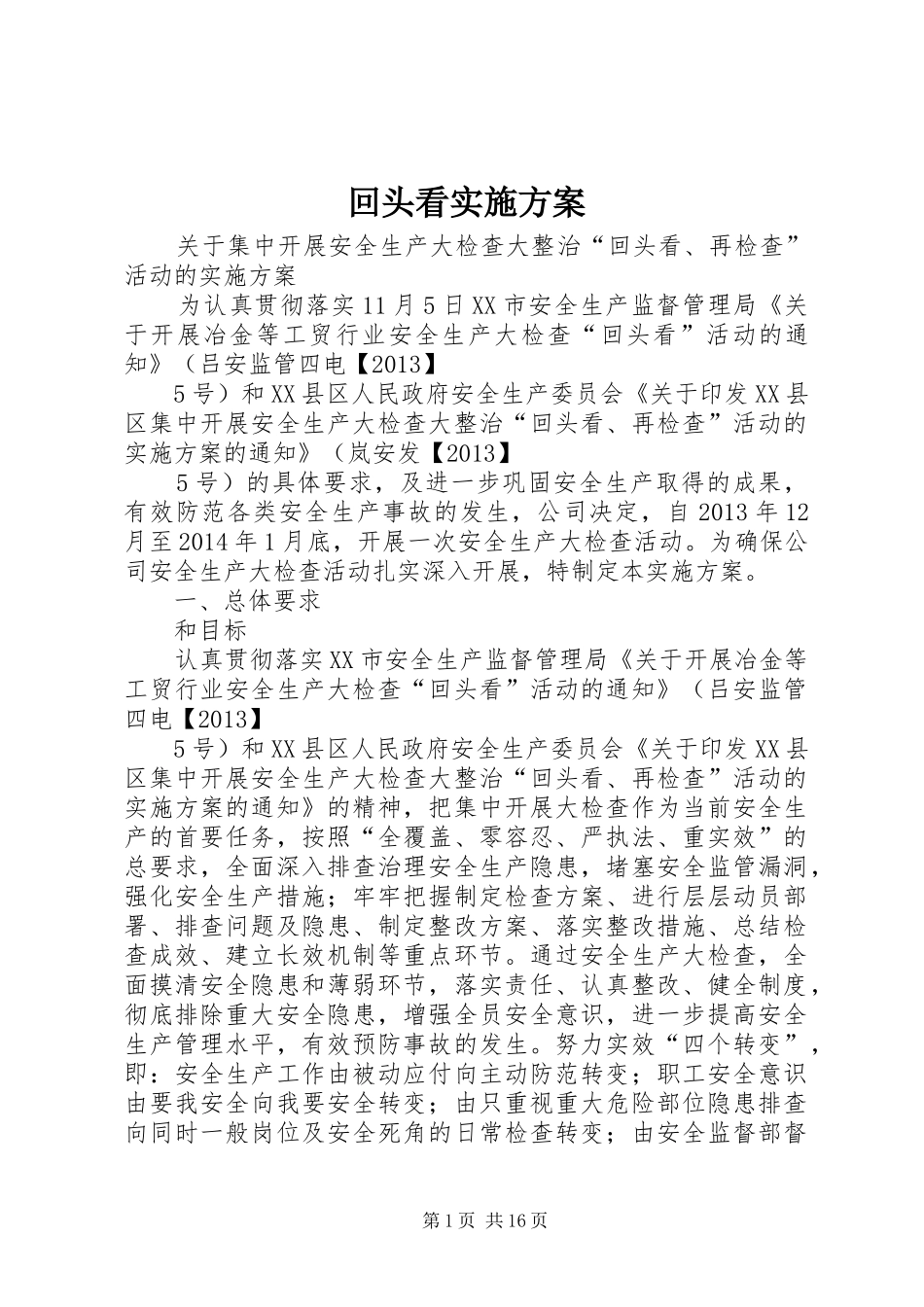 回头看实施方案_第1页