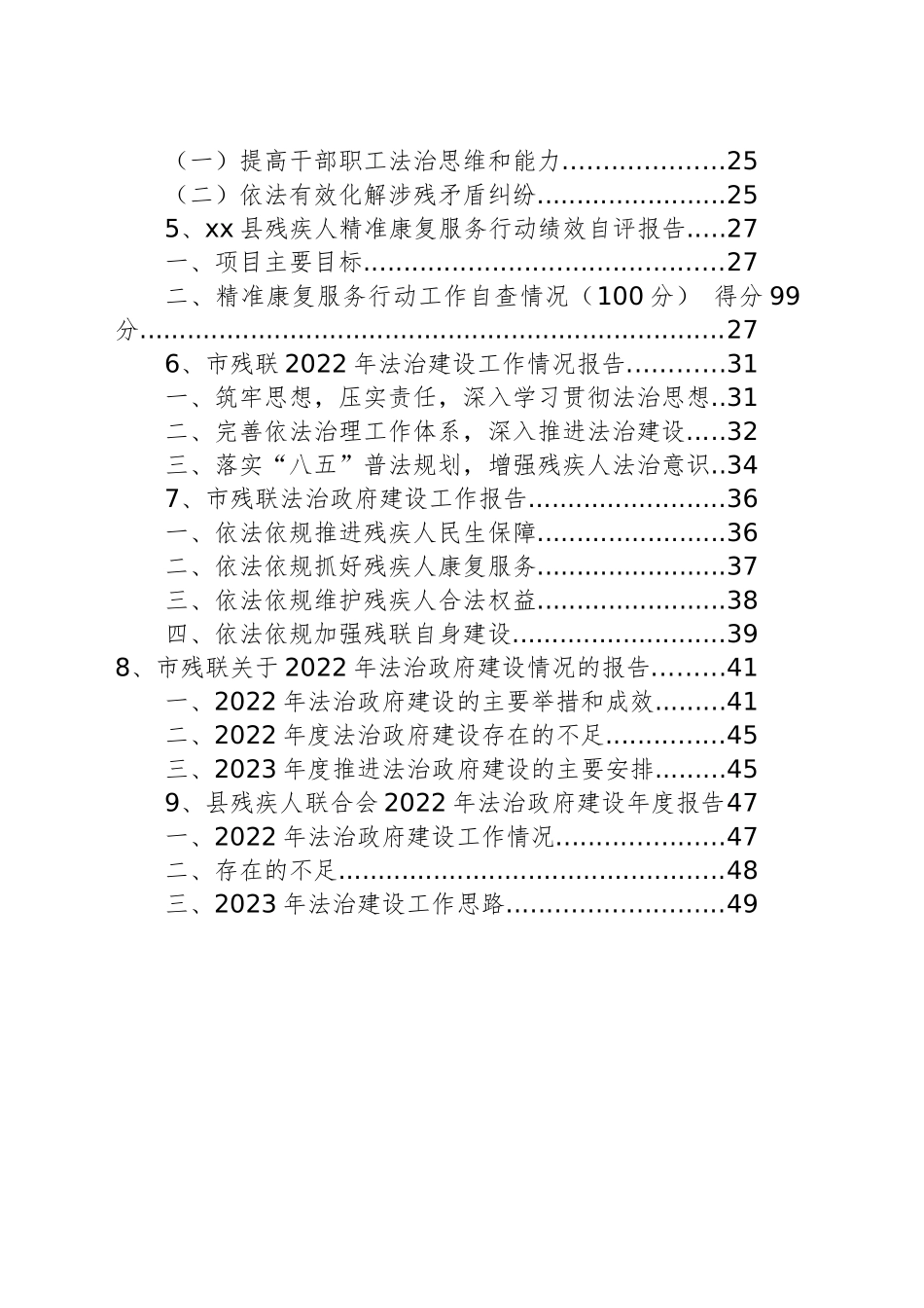 残疾人联合会 年度法治政府建设情况报告汇编（9篇）_第2页