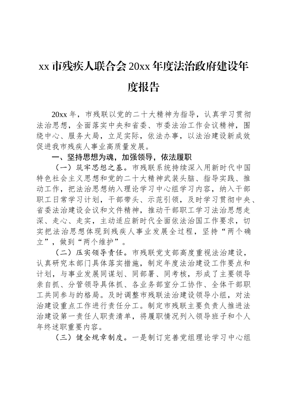 残疾人联合会 年度法治政府建设情况报告汇编（9篇）_第3页