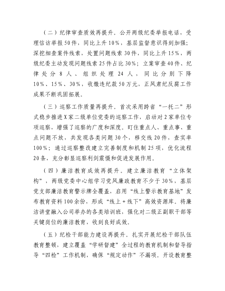 在公司2024年全面从严治党工作会议上的讲话_第2页