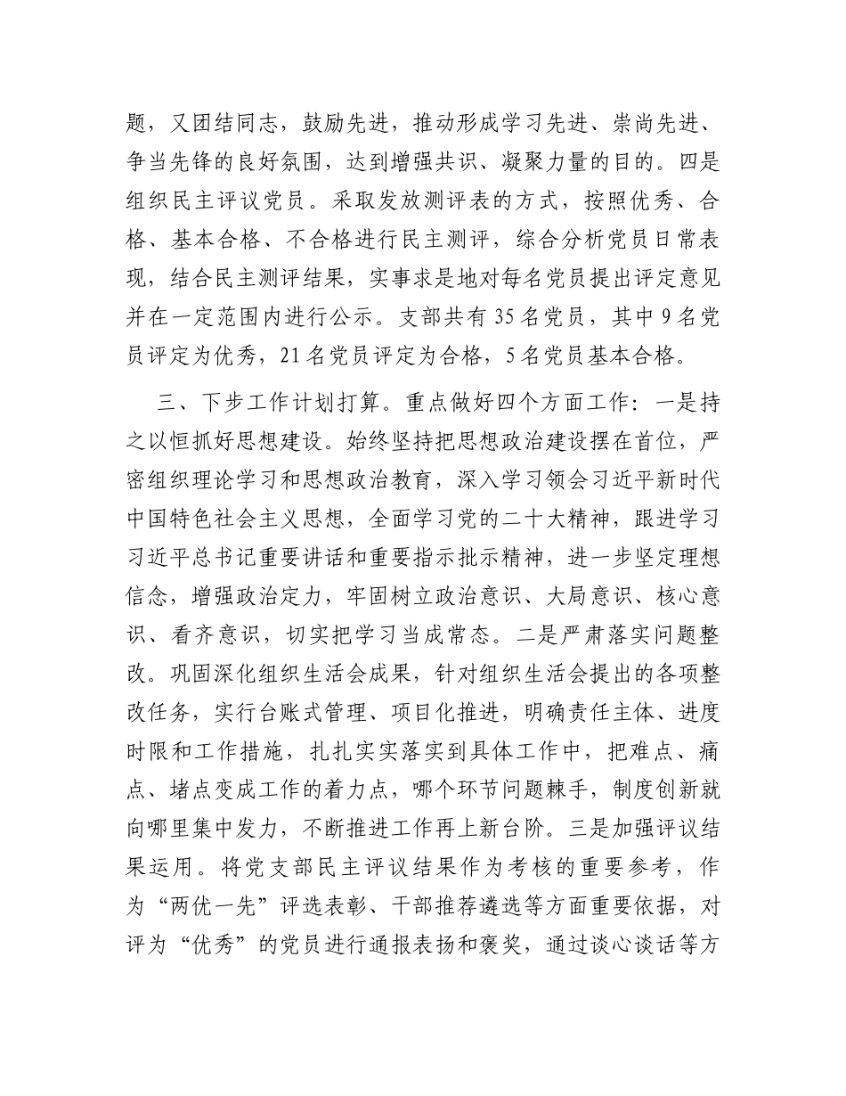 某市财政局纪委党支部民主评议党员工作情况报告_第3页