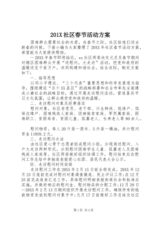 201X社区春节活动方案