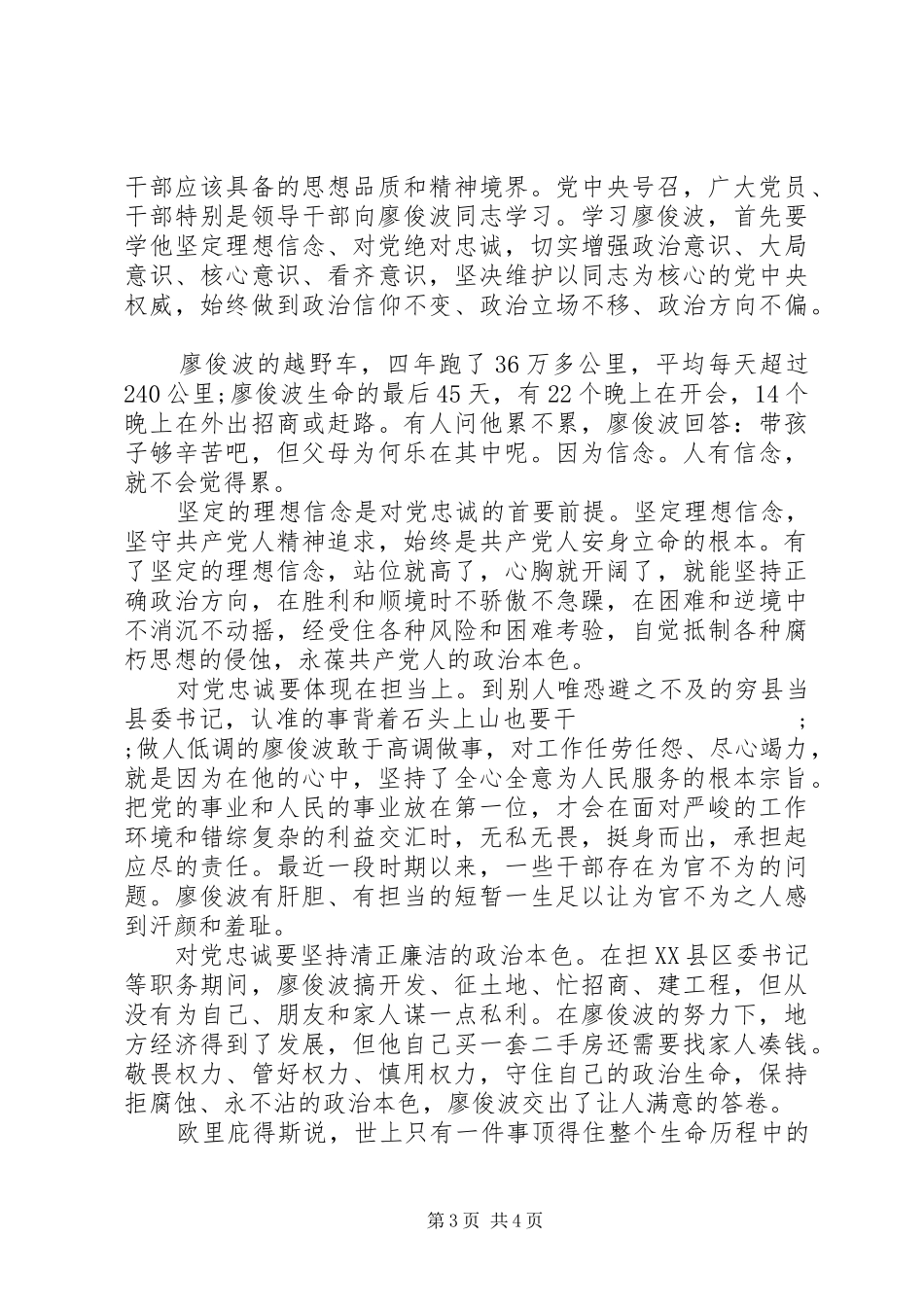 党员干部学习廖俊波同志事迹发言_第3页