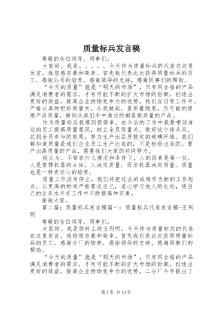 质量标兵发言_1