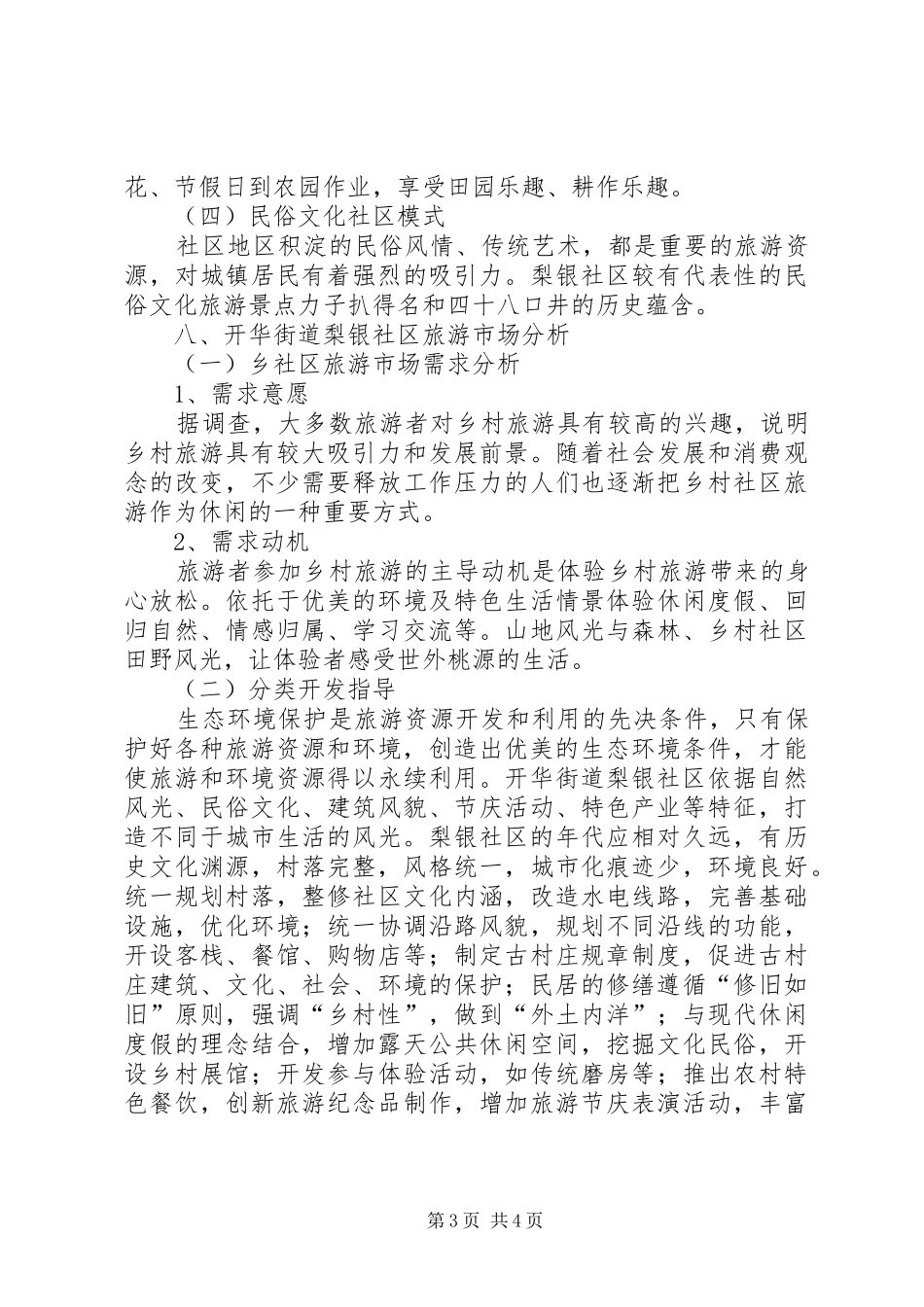 XX年打造旅游乡村方案_第3页