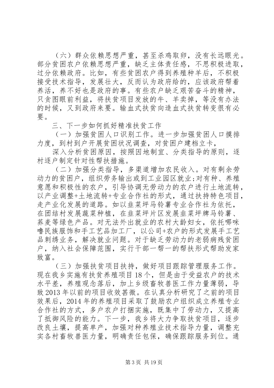 精准扶贫研讨会发言范文_第3页