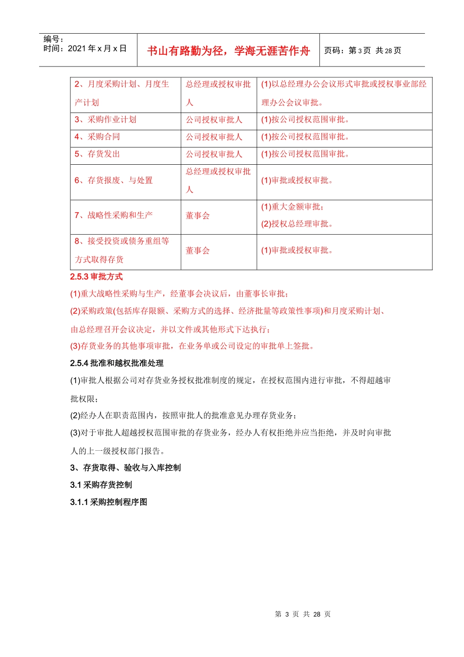 存货管理内控制度_第3页