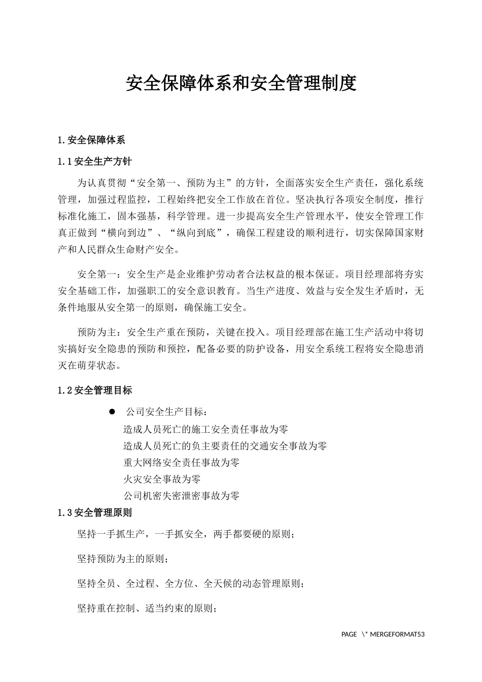 安全保障体系和安全管理制度_第1页