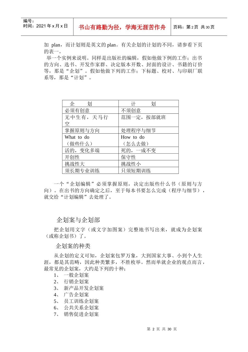 如何书写企划案_第2页