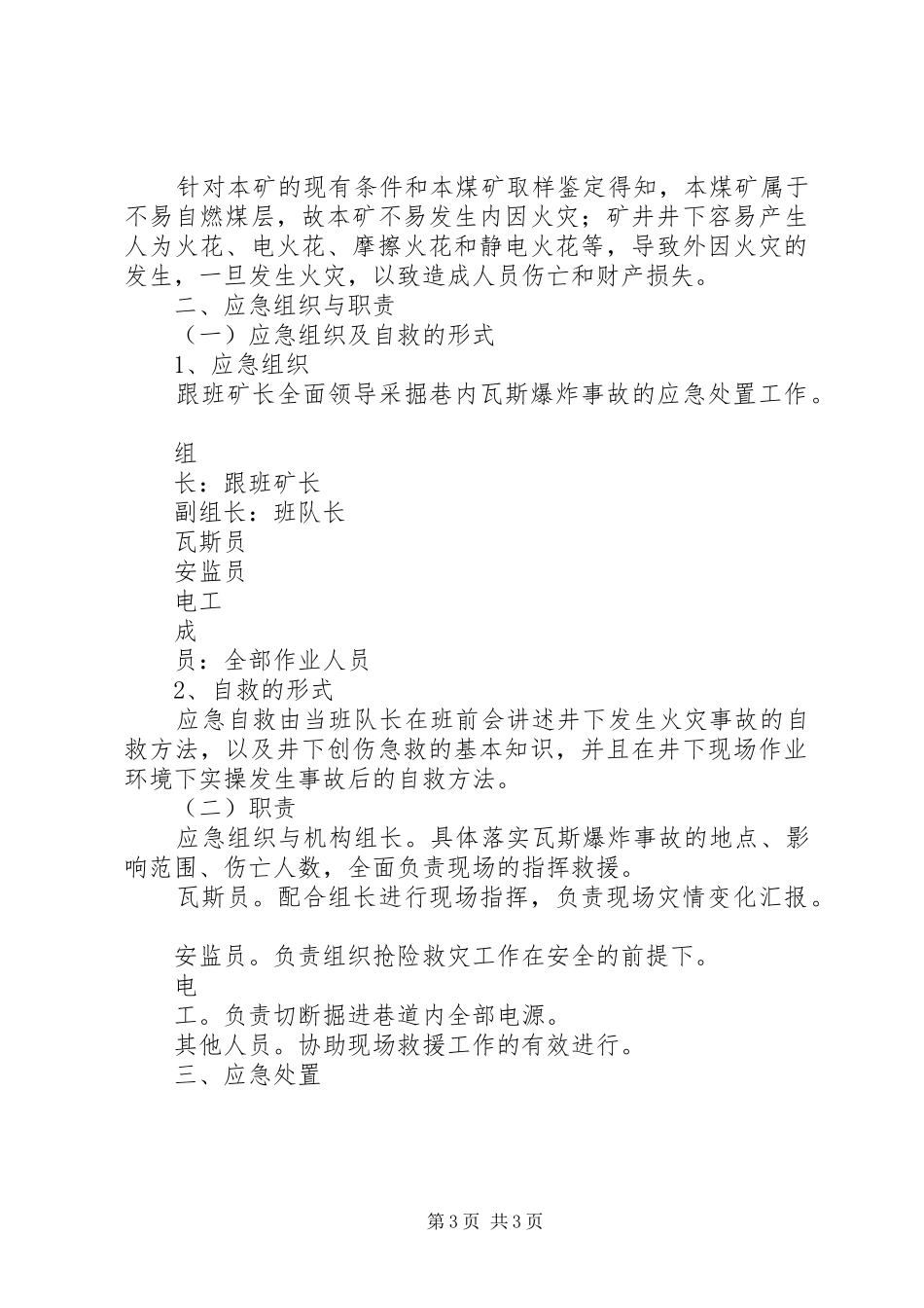 火灾事故现场处置应急方案精选2篇_第3页