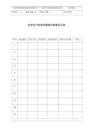 安全生产标准化管理手册(DOCX 146页)