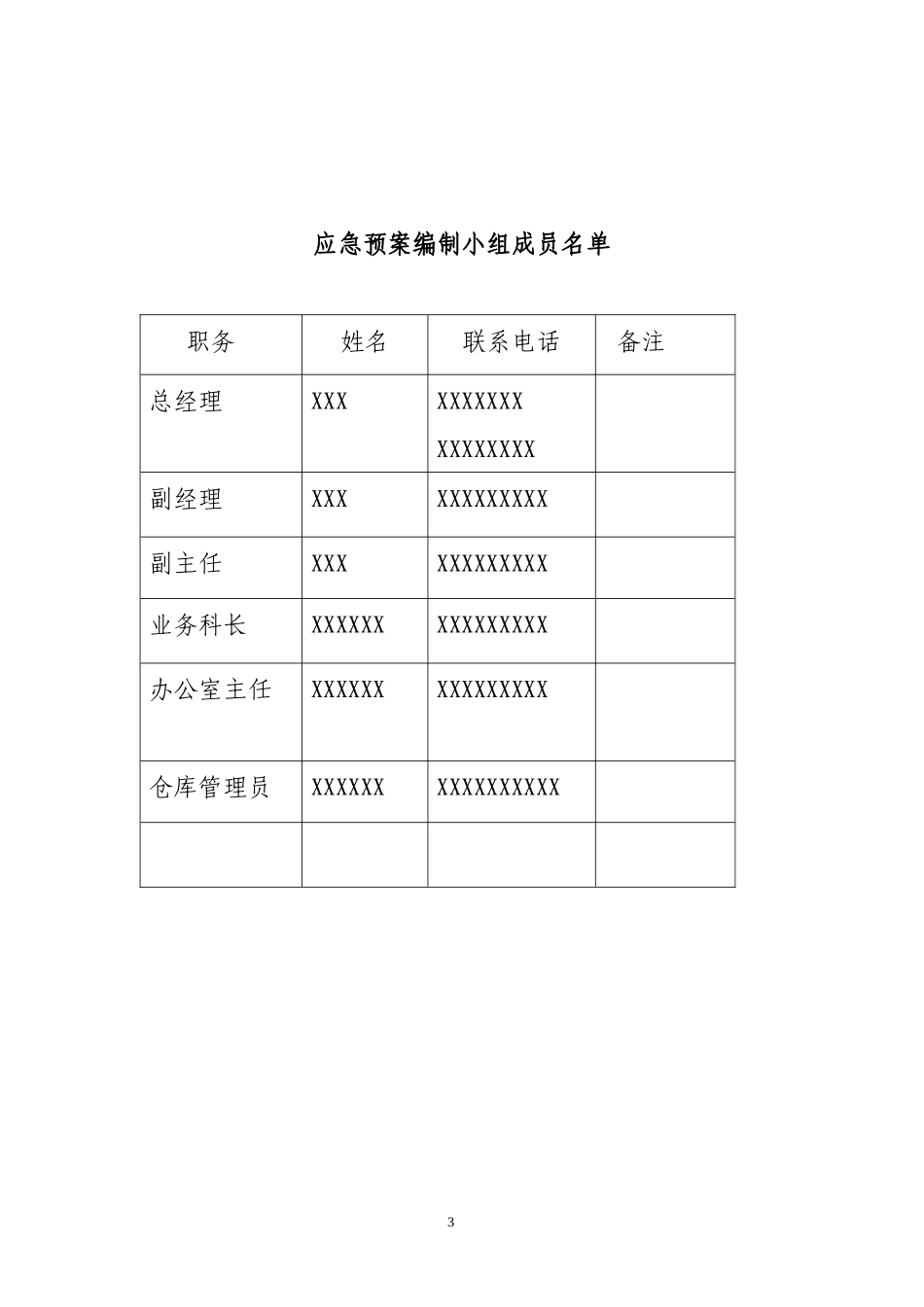 安全生产事故应急救援预案_第3页