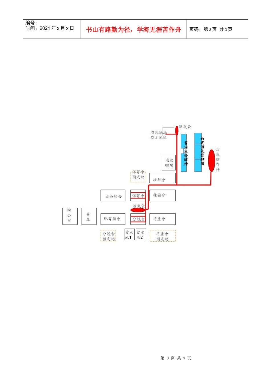 尼加拉瓜Rivas养猪中心沼气池工程图_第3页
