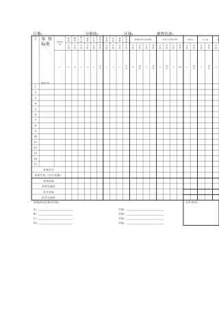 宝洁公司大店组长&主管每周&月生意总结报告（仅用于无IDS的客户）