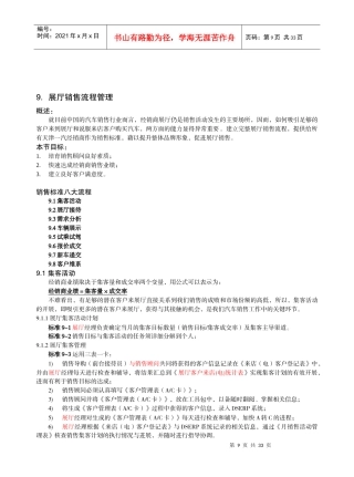 展厅销售流程