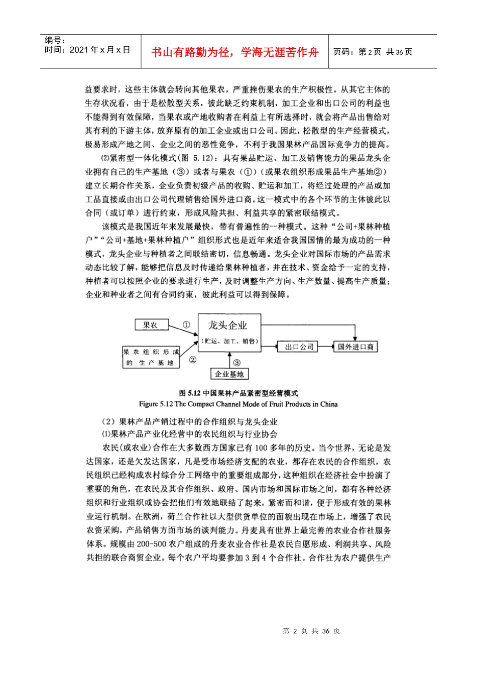 对影响我国果林产品国际竞争力因素的微观分析_第2页