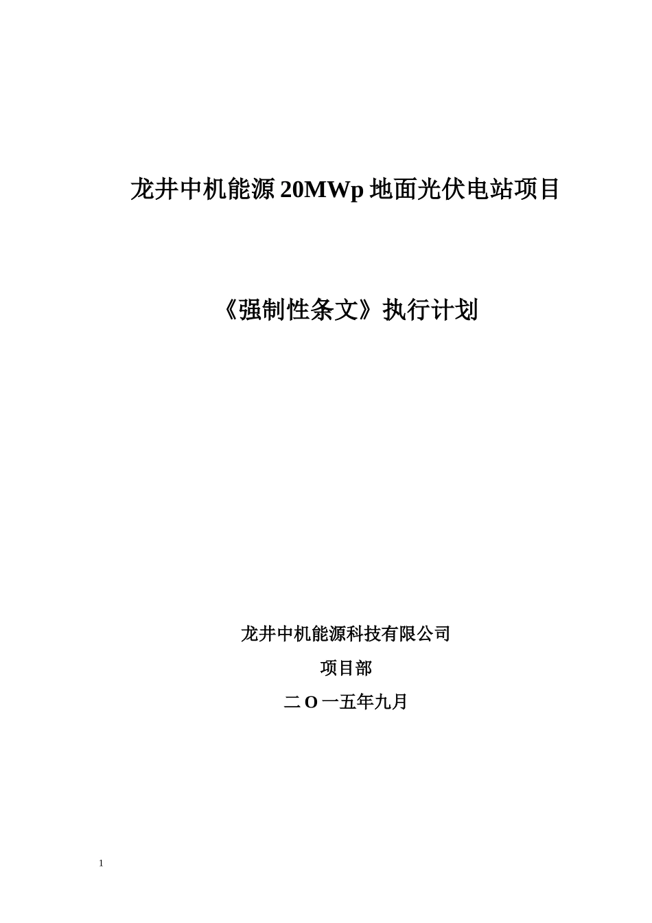 完成。强制性条文执行计划_第1页