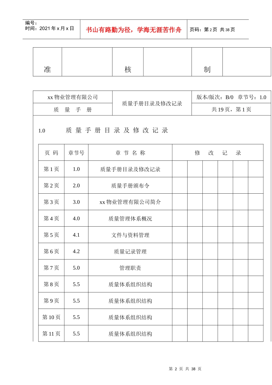 富周物业管理公司质量手册_第2页