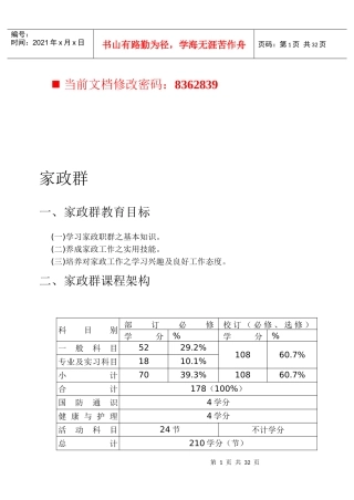 家政群教育方法概述