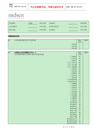 安利第二期问卷72184April