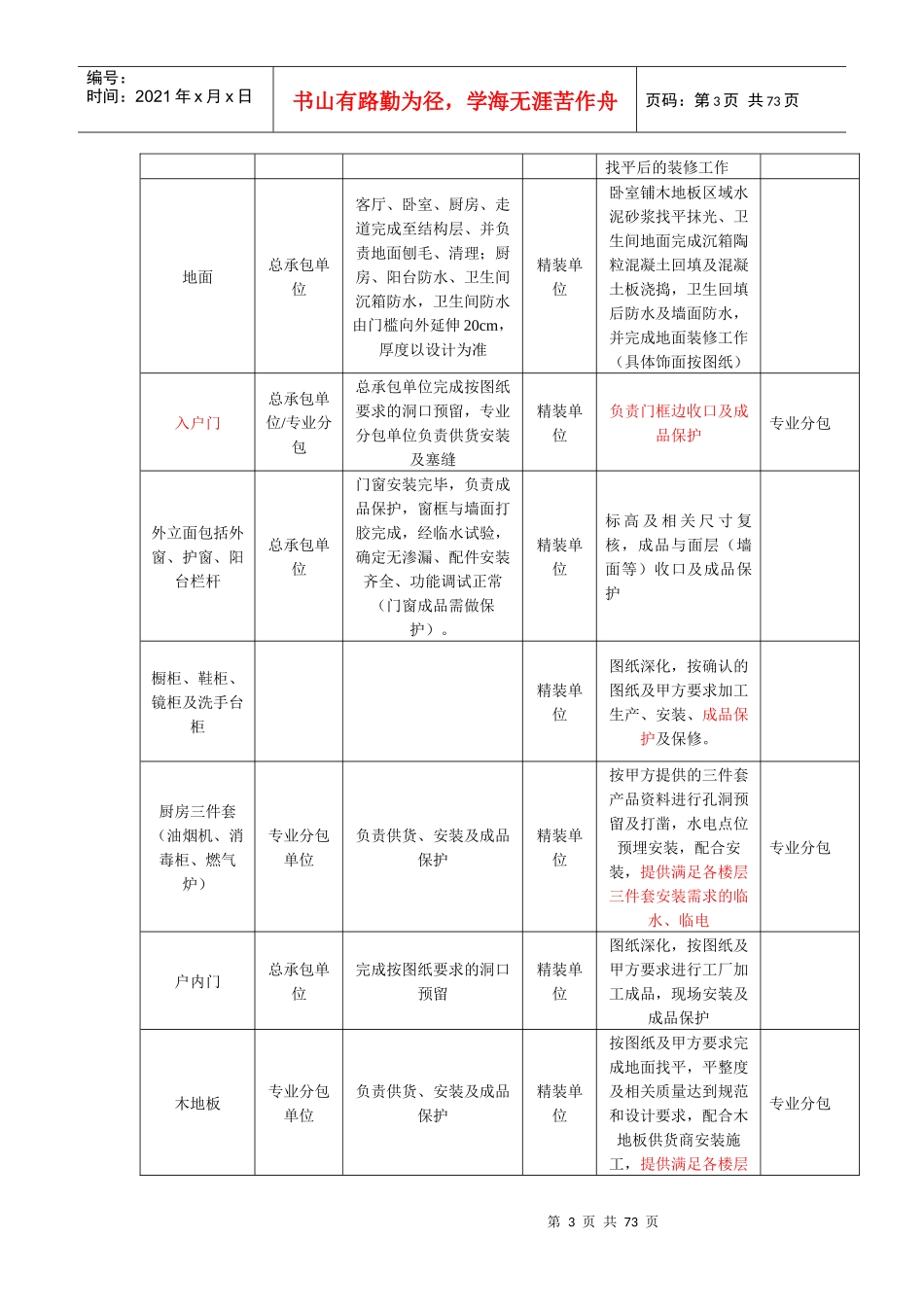 室内精装修工程项目施工招标技术要求_第3页