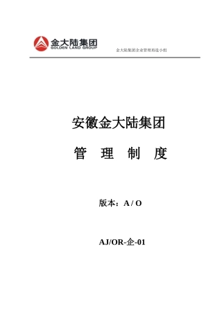 安徽某集团管理制度(doc 216页)