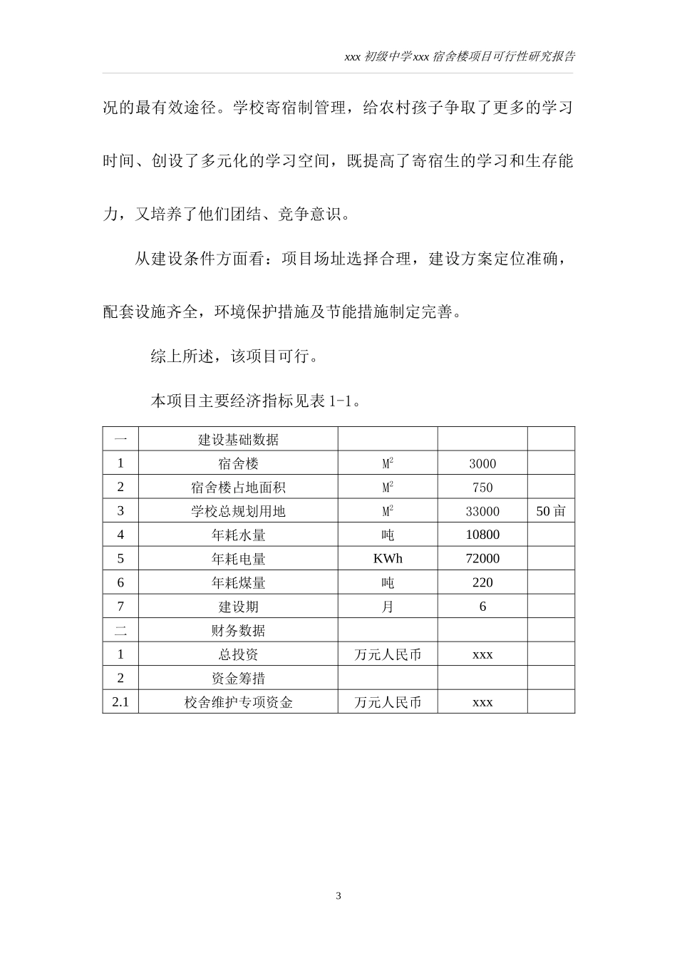 宿舍楼可行性研究报告_第3页
