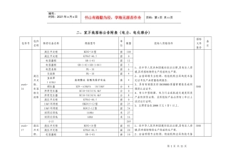 宜万线招标公告附表(电力