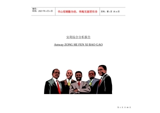 安利品牌定位综合分析报告