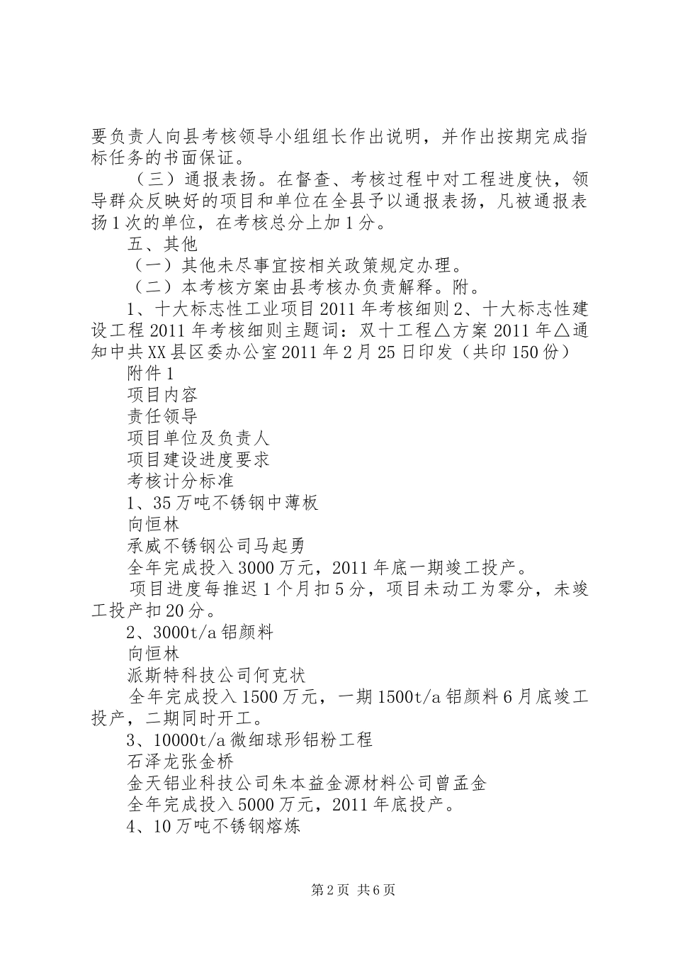 “双十”工程建设年度目标管理考核方案_第2页