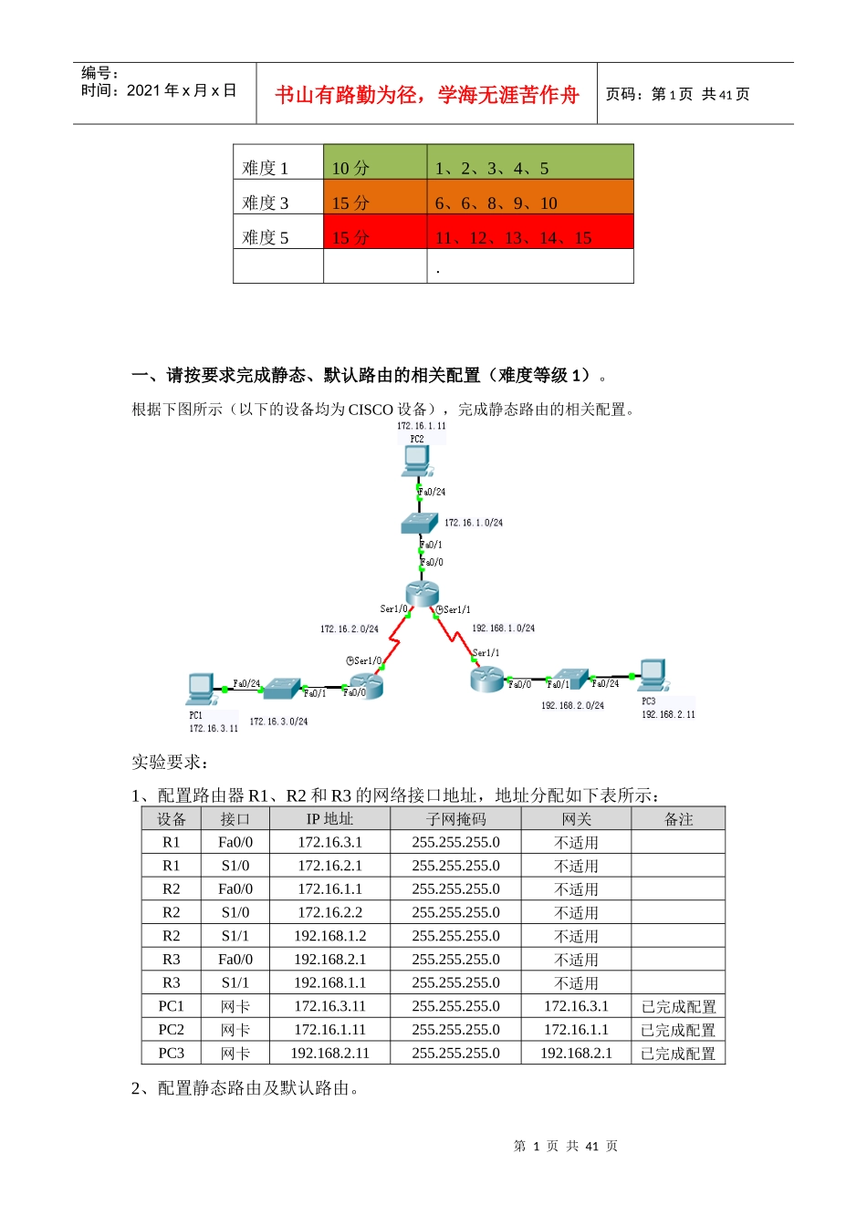 实验-CISCO_第1页
