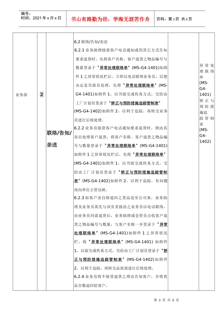 客户退货处理流程_第3页