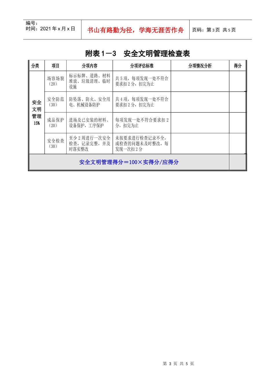 对施工单位检查表_第3页