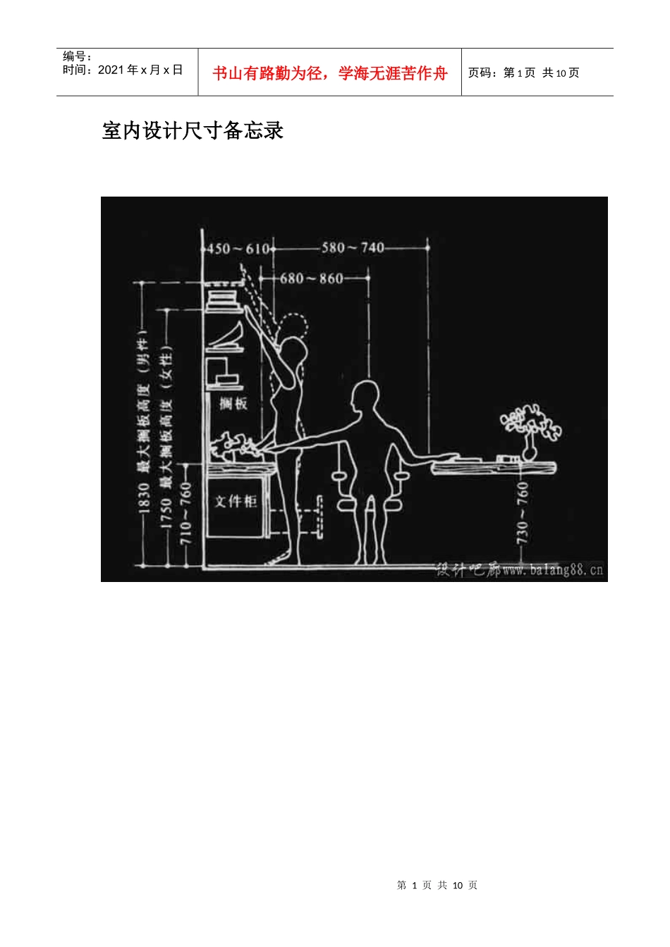 室内装修相关尺寸_第1页
