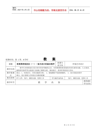 室内设计的基本程序介绍