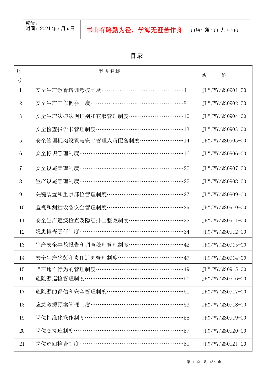 对氨基苯酚安全生产管理制度_第3页