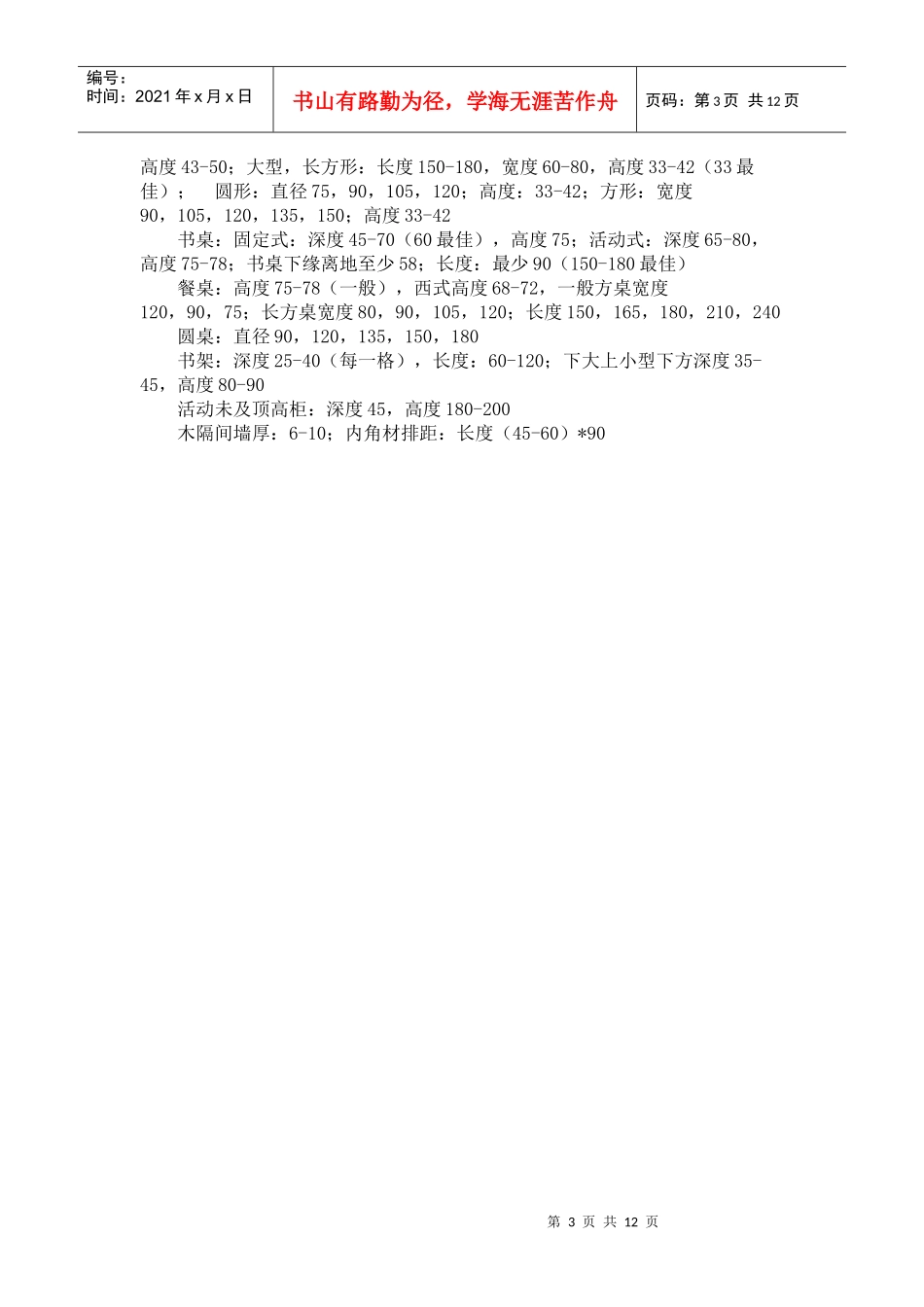 室内装修标准尺寸(常用_第3页