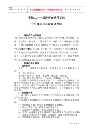 安全风险管理办法(DOC33页)