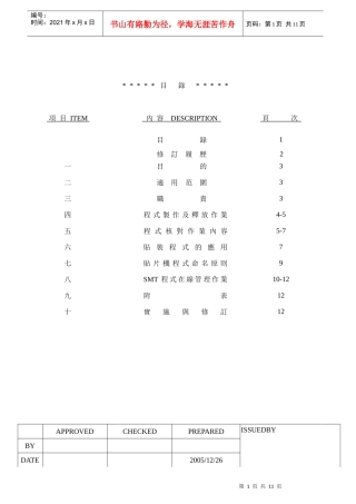 富士康SMT程式管理作业办法